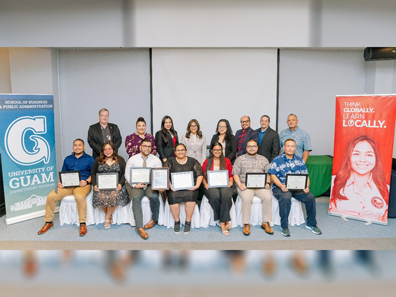 Ten graduates from the University of Guam’s Criminal Justice bachelors program hosted through Northern Marianas College received their Latin honor designations at a ceremony on Friday, April 12. 