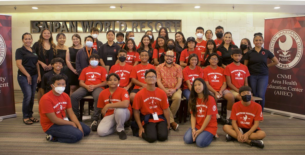 23 junior high school students gained hands-on experience in CPR/first-aid training, mental health awareness, nutrition and health at the Northern Marianas College – Area Health Education Center's Healthcare Summer Camp.