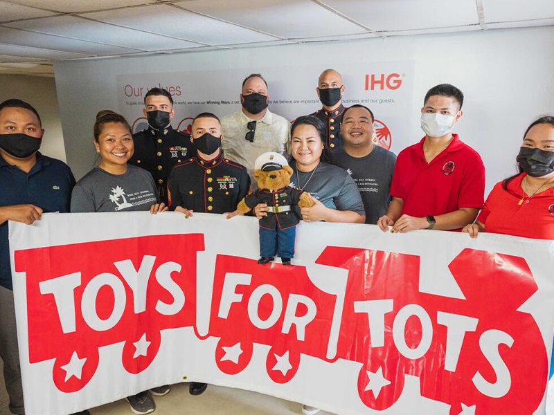 Crowne Plaza is an official 2021 “Toys for Tots” partner this holiday season. 