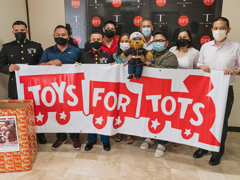T Galleria Saipan is an official 2021 “Toys for Tots” partner this holiday season.