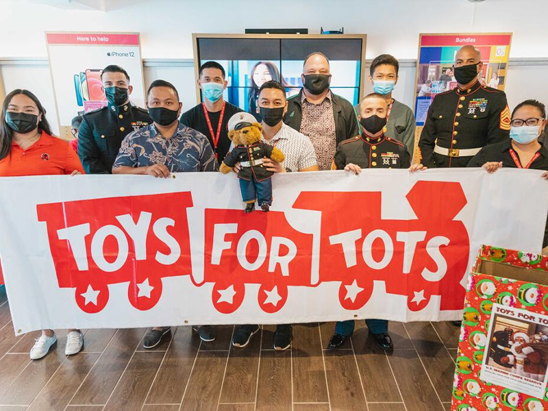 Docomo Pacific is an official 2021 “Toys for Tots” partner this holiday season.