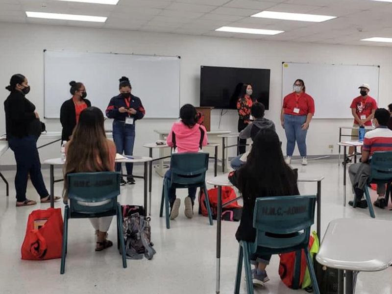 A teaching class is conducted by NMC-College Education mentors for the participants of the PSS-CTE Teacher Academy Summer Program