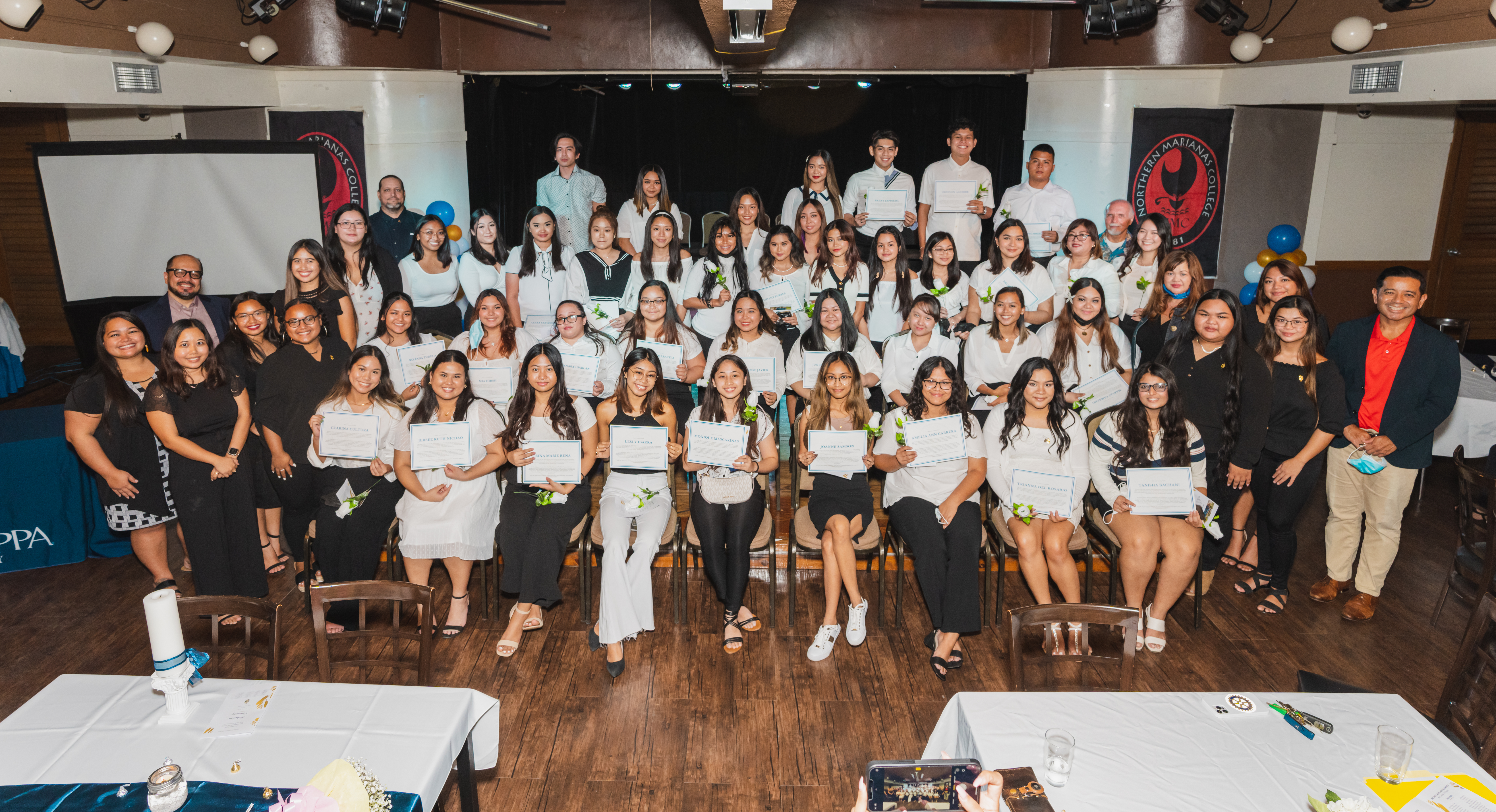 The Beta Lambda Psi Chapter of Northern Marianas College’s Phi Theta Kappa Honor Society recently inducted 65 new members on Wednesday, September 29, 2021.