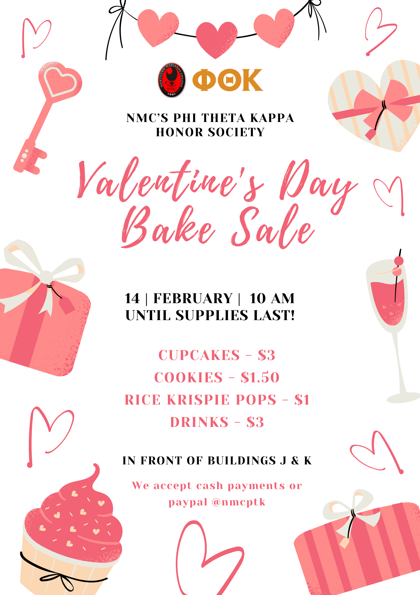 PTK Valentines Day Bake Sale