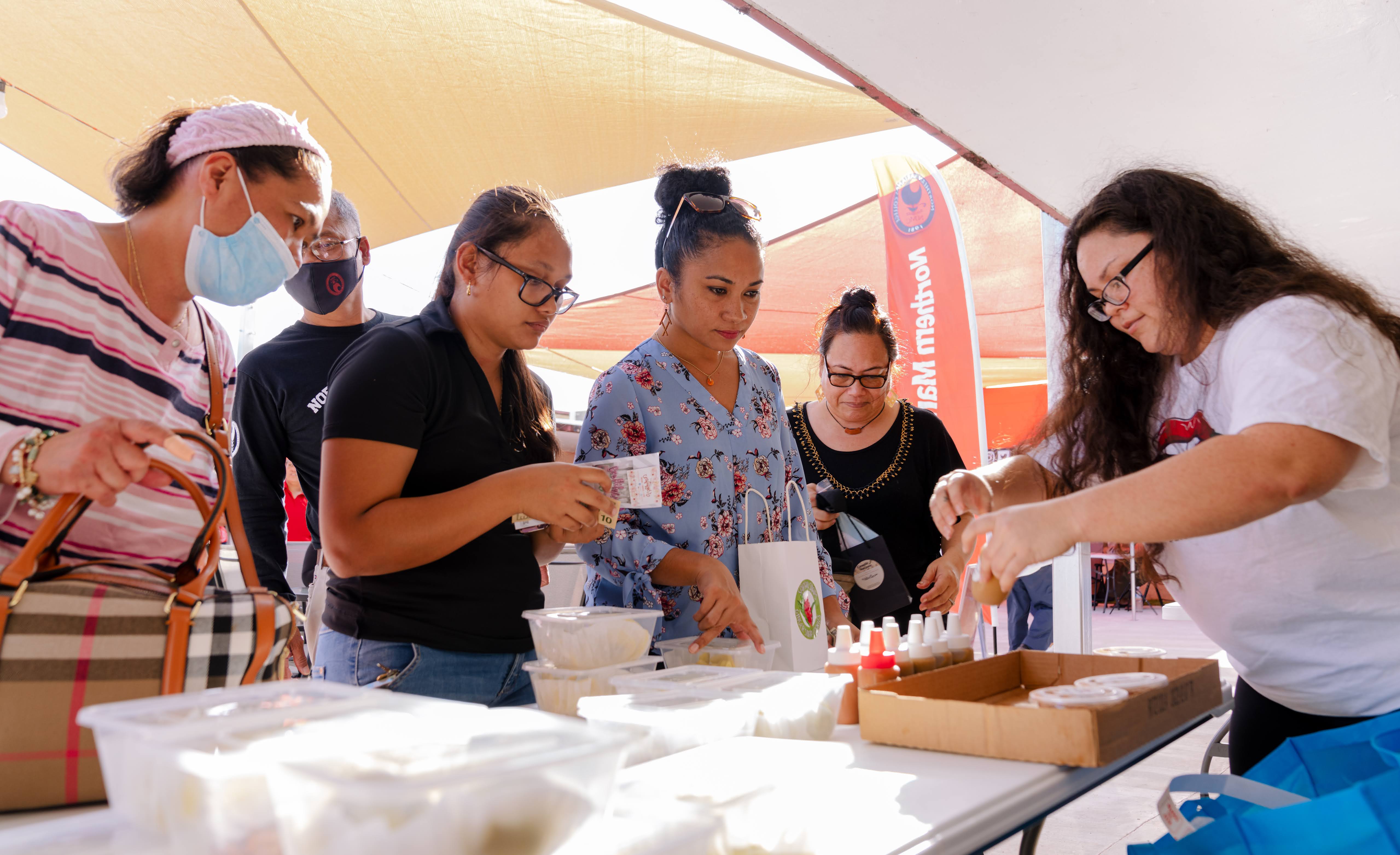 Fifteen small businesses, some of which are owned by Northern Marianas College alumni, showcased their products and services last Thursday, April 21, at the newly renovated Mango Terrace in the middle of the NMC campus in As Terlaje as part of the celebration of Community College Month.