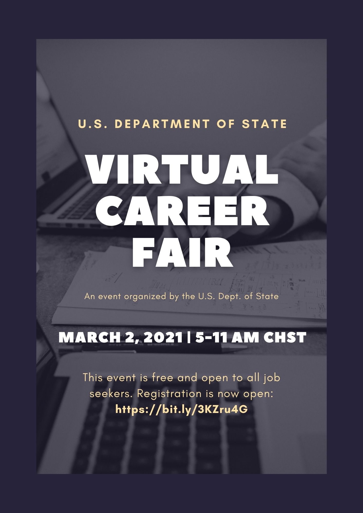 U.S. Department of State Virtual Career Fair Flyer