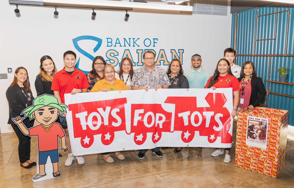 Bank of Saipan is an official 2021 “Toys for Tots” partner this holiday season. 