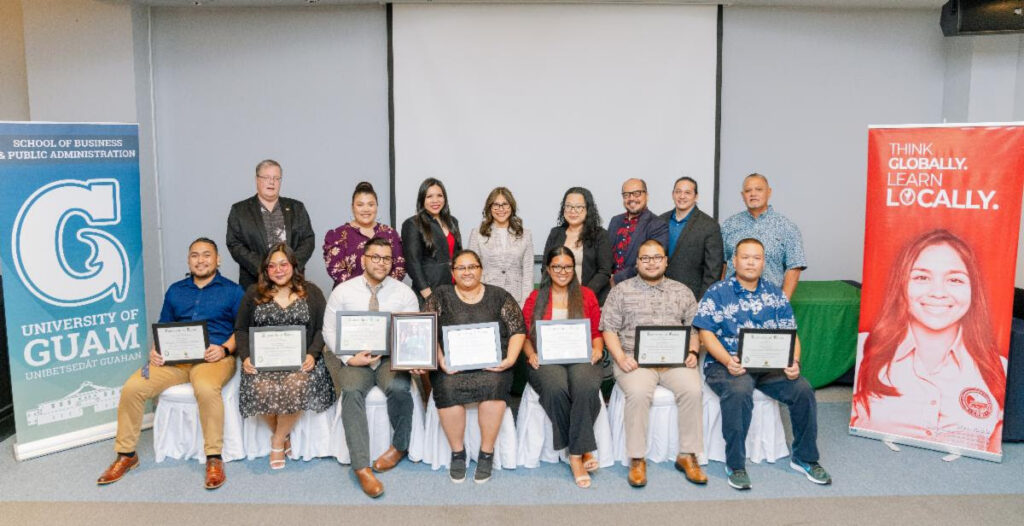 Ten graduates from the University of Guam’s Criminal Justice bachelors program hosted through Northern Marianas College received their Latin honor designations at a ceremony on Friday, April 12. 